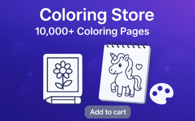 Start Coloring Page Store – Prebuilt WooCommerce Shop