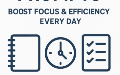 Rebrandable PLR pack with 100 productivity prompts to sell, share, or grow your business.