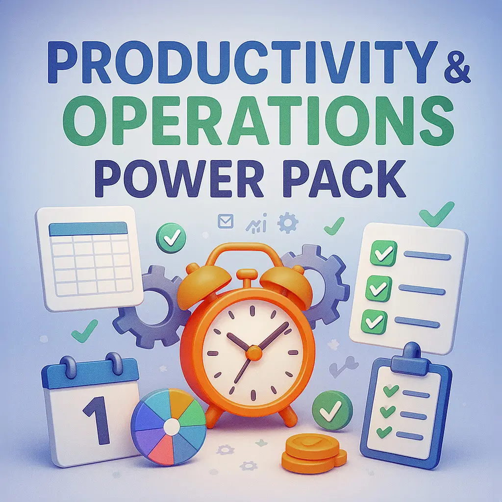 Productivity &amp; Business Operations Power Pack - 3 GPTs